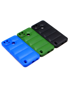 Realme C25Y Back Cover Multicolour Soft Puff Case For Realme C25Y