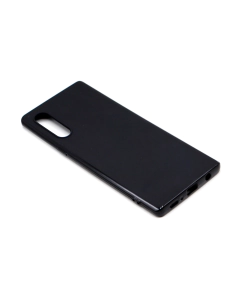 LG Velvet Back Cover Soft Plain Black Case For LG Velvet