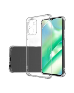 Vivo Y03 4G Back Cover Transparent Extra Bumper Anti Shock Soft Crystal Clear Case For Y03 4G