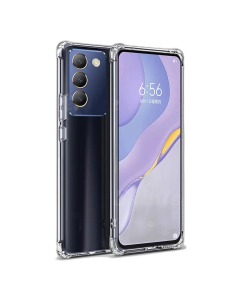 Vivo Y100 4G Back Cover Transparent Extra Bumper Anti Shock Soft Crystal Clear Case For Y100 4G