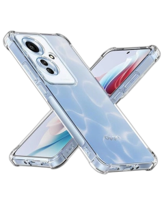 Oppo Reno 11F Back Cover Transparent Extra Bumper Anti Shock Soft Crystal Clear Case For Reno 11F
