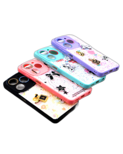 Infinix Smart 8 Back Cover Fancy Glitter Star Style Cover Case For Infinix Smart 8