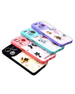 Tecno Pop 8 Back Cover Fancy Glitter Star Style Cover Case For Pop 8