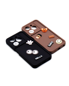 Tecno Pop 8 Back Cover Fancy Bear Case Sweet Style Cover Case For Pop 8