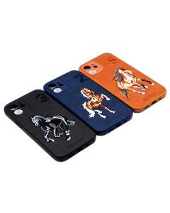 Apple iPhone 12 Back Cover POLO Design Leather Type Soft For iPhone 12