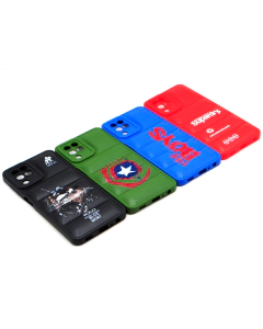 Samsung Galaxy A22 Back Cover Multicolour Soft Puff Case For Samsung A22
