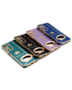 Samsung A04s Back Cover Soft Multi Golden Border Camera Protection Cover For Galaxy A04s