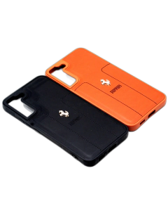 Samsung S22 Plus Back Cover Multicolour Soft Ferrari Logo Style Leather Case For Samsung S22 Plus