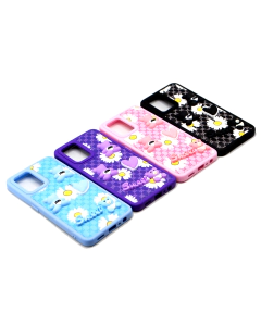 Oppo F19 Back Cover Fancy Flowers Case Sweet Style Cover For Oppo F19