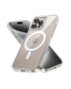 Apple iPhone 15 pro Transparent Magsafe Back Cover For Apple iPhone 15 pro