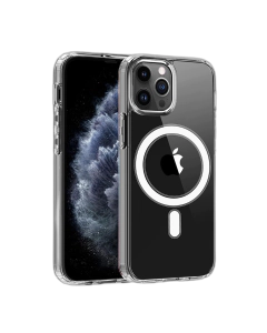 Apple iPhone 11 Pro Max Transparent Magsafe Back Cover For Apple iPhone 11 Pro Max