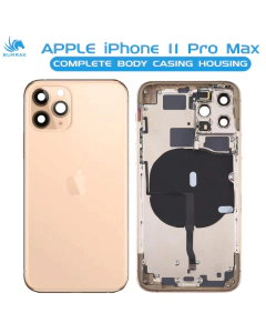 Apple iPhone 11 Pro Max Rear Complete Body Casing Housing Replacement For Apple iPhone 11 Pro Max - Golden