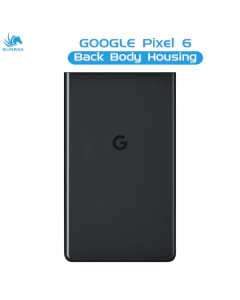 Google Pixel 6 Rear Back Body Casing Housing Replacement Battery Back Door For Pixel 6 - Black