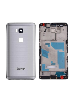 Honor 5x Housing Middle Frame With Side Button and Camera Lens Complete Body Casing Replacement For 5x - Grey