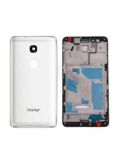 Honor 5x Housing Middle Frame With Side Button and Camera Lens Complete Body Casing Replacement For 5x - White