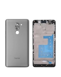 Honor 6x Housing Middle Frame With Side Button and Camera Lens Complete Body Casing Replacement For 6x - Grey