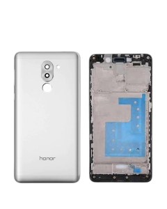 Honor 6x Housing Middle Frame With Side Button and Camera Lens Complete Body Casing Replacement For 6x - Silver