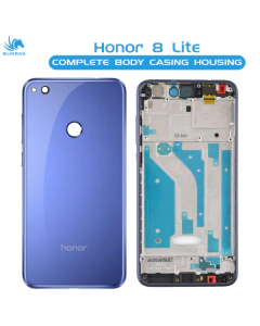 Honor 8 Lite Housing Middle Frame With Side Button and Camera Lens Complete Body Casing Replacement For 8 Lite - Blue