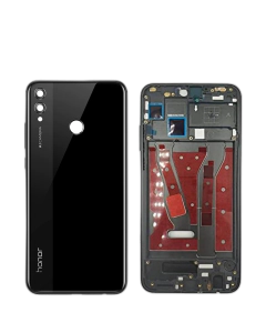 Honor 8x Housing Middle Frame With Side Button and Camera Lens Complete Body Casing Replacement For 8x - Black