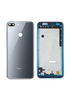 Honor 9 Lite Housing Middle Frame With Side Button and Camera Lens Complete Body Casing Replacement For 9 Lite - Grey