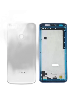 Honor 9 Lite Housing Middle Frame With Side Button and Camera Lens Complete Body Casing Replacement For 9 Lite - White