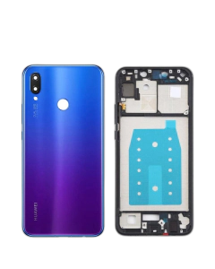 Huawei Nova 3i Housing Middle Frame With Side Button and Camera Lens Complete Body Casing Replacement For Nova 3i - Purple