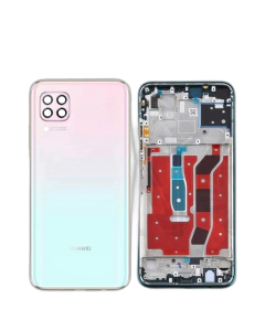 Huawei Nova 7i Housing Middle Frame With Side Button and Camera Lens Complete Body Casing Replacement For Nova 7i - Pink