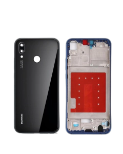 Huawei P20 Lite Housing Middle Frame With Side Button and Camera Lens Complete Body Casing Replacement For P20 Lite - Black