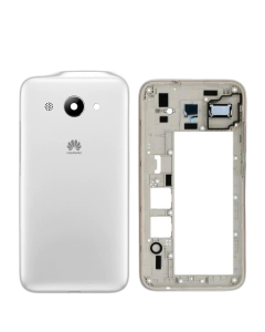 Huawei Y3 2017 Housing Middle Frame With Side Button and Camera Lens Complete Body Casing Replacement For Y3 2017 - White