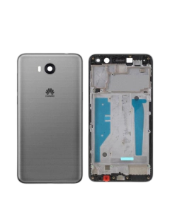Huawei Y5 2017 Housing Middle Frame With Side Button and Camera Lens Complete Body Casing Replacement For Y5 2017 - Grey