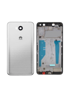 Huawei Y5 2017 Housing Middle Frame With Side Button and Camera Lens Complete Body Casing Replacement For Y5 2017 - White