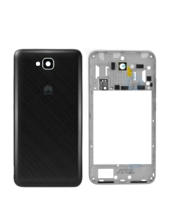 Huawei Y6 Pro 2015 Housing Middle Frame With Side Button and Camera Lens Complete Body Casing Replacement For Y6 Pro 2015 - Golden