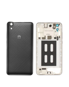 Huawei Y6II Housing Middle Frame With Side Button and Camera Lens Complete Body Casing Replacement For Y6II - Black