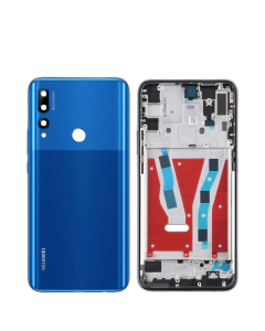 Huawei Y9 Prime 2019 Housing Middle Frame With Side Button and Camera Lens Complete Body Casing Replacement For Y9 Prime 2019 - Blue