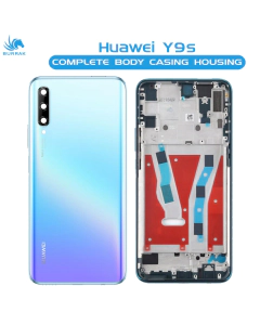 Huawei Y9s Housing Middle Frame With Side Button and Camera Lens Complete Body Casing Replacement For Y9s - Blue