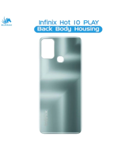 infinix Hot 10 Play Rear Back Body Casing Housing Replacement Battery Back Door For infinix Hot 10 Play - Green