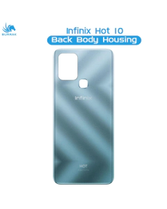 infinix Hot 10 Rear Back Body Casing Housing Replacement Battery Back Door For infinix Hot 10 - Blue