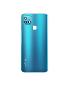 Infinix Hot 10i Rear Back Body Casing Housing Replacement Battery Back Door With Side Buttons And Camera Lens For Hot 10i - Blue