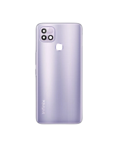 Infinix Hot 10i Rear Back Body Casing Housing Replacement Battery Back Door With Side Buttons And Camera Lens For Hot 10i - Purple