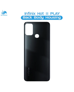 infinix Hot 11 Play Rear Back Body Casing Housing Replacement Battery Back Door For infinix Hot 11 Play - Black