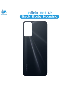 infinix Hot 12 Rear Back Body Casing Housing Replacement Battery Back Door For infinix Hot 12 - Black