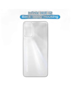 infinix Hot 12 Rear Back Body Casing Housing Replacement Battery Back Door For infinix Hot 12 - White