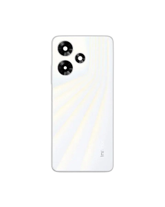 Infinix Hot 30 Housing Middle Frame With Side Button and Replacement Battery Back Door For Hot 30 - White