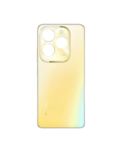 Infinix Hot 40 Pro Housing Middle Frame With Side Button and Replacement Battery Back Door For Hot 40 Pro - Golden