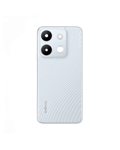 Infinix Smart 7 Housing Middle Frame With Side Button and Replacement Battery Back Door For Smart 7 - White