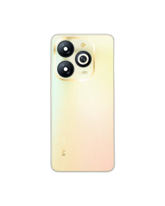 Infinix Smart 8 Housing Middle Frame With Side Button and Replacement Battery Back Door For Smart 8 - Golden