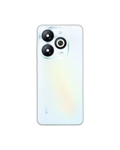 Infinix Smart 8 Housing Middle Frame With Side Button and Replacement Battery Back Door For Smart 8 - White
