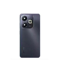 Infinix Smart 8 Plus Housing Middle Frame With Side Button and Replacement Battery Back Door For Smart 8 Plus - Balck