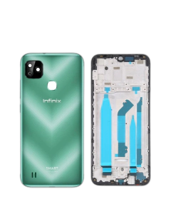 Infinix Smart HD Housing Middle Frame With Side Button and Camera Lens Complete Body Casing Replacement For Smart HD - Green