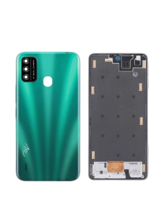 iTel A48 Housing Middle Frame With Side Button and Camera Lens Complete Body Casing Replacement For A48 - Green